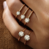 Twist Band Engagement Ring