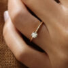 Twist Band Engagement Ring