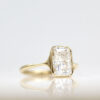 2ct Radiant Cut Bezel Engagement Ring