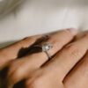 4ct Pear Moissanite Pave Ring