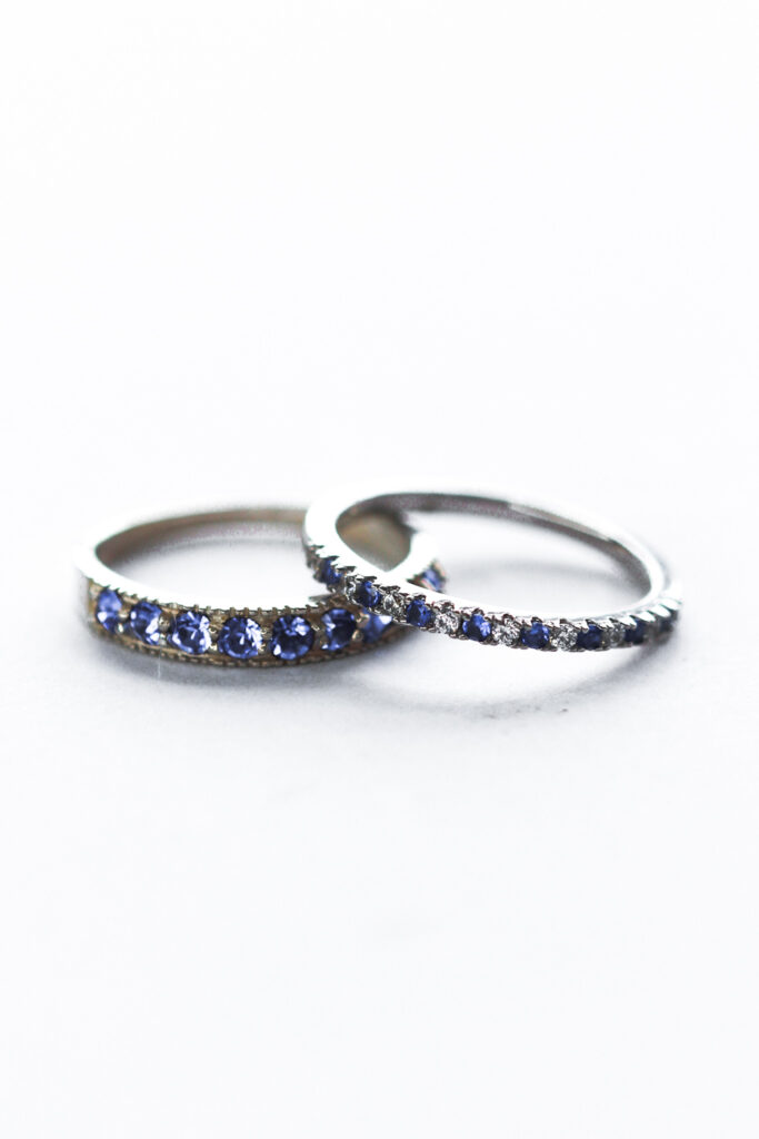 Stacking 2 Rings Blue Stacking Set 2, Stacking Rings South Africa, Stacking Ring Cape Town