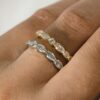 Marquise and Round Moissanite Eternity Band