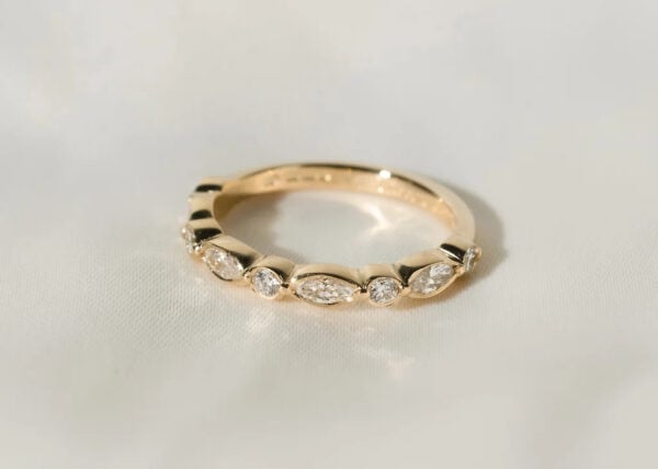 Marquise and Round Moissanite Eternity Band Namibia