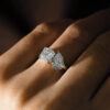 Pear Asscher Toi et Moi Ring