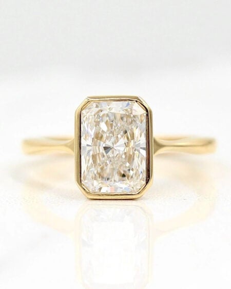 Radiant Bezel Engagement Ring