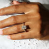 Radiant Cut Double Claw Ring