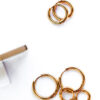 AJ- Chunky Stainless Steel Plated Hoops
