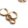 AJ - Chunky Stainless Steel Plated Hoops