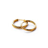 AJ- Large Chunky Stainless Steel Plated Hoops -2