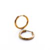 AJ - Medium Chunky Stainless Steel Plated Hoops