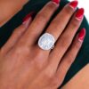 Art Deco Cushion Statement Rings