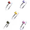 Birthstone stacking Rings