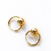 Gold Plated Abstract Ball Hoop