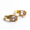 Gold Plated Baguette Studs