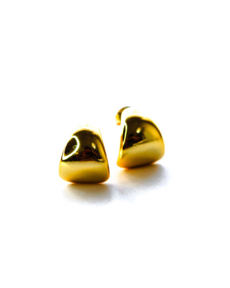 Gold Plated Dome Earrings
