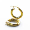 Gold Plated Chunky Hoop Earrings