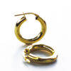 Gold Plated Medium Chunky Hoops Aria Jewellery