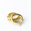 Gold Plated Medium Chunky Hoops Aria Jewellery Palace