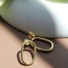 Gold Plated Oval Hoops