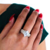 Silver Marquise Statement Rings-2