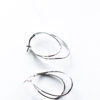 Silver Twist Earrings