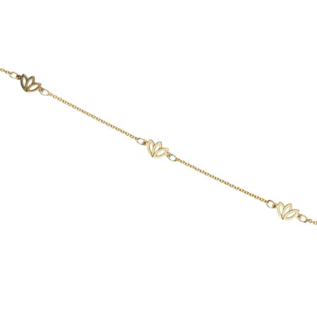 3 Flower Bracelet Gold