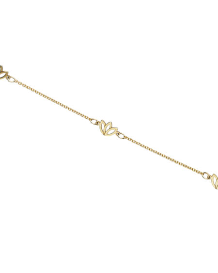 3 Flower Bracelet Gold
