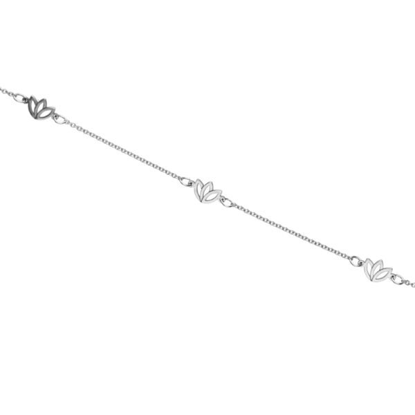 3 Flower Bracelet Sterling Silver