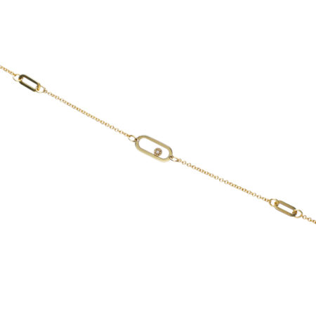 3 Oval Diamond Bracelet Gold