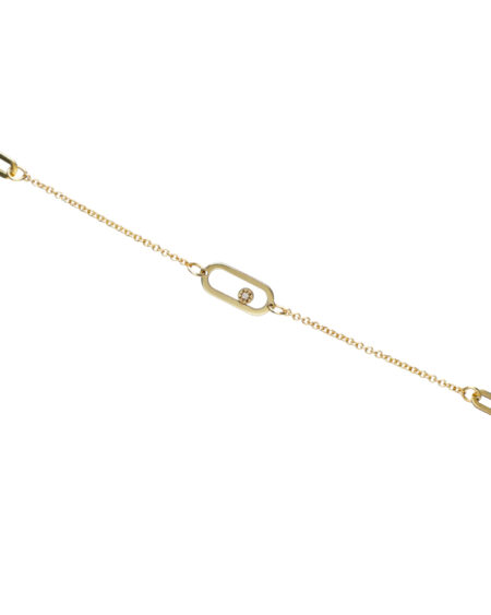 3 Oval Diamond Bracelet Gold