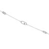 3 Oval Diamond Bracelet Silver