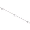 5 Heart Link Bracelet Silver