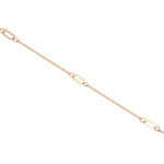 5 Oval Link Bracelet Gold