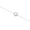 Circle Diamond Bracelet Silver