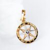 Gold Nautical Compass Pendant -2