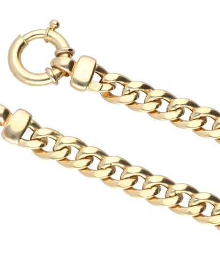 Hollow 18ct Gold Curb Chain