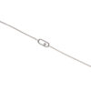 Oval Diamond Bracelet Silver