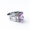 Pink Swirl Statement Ring