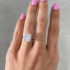 Radiant Cut Moissanite Solitaire Ring
