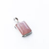 Silver Rose Quartz Bezel Pendant