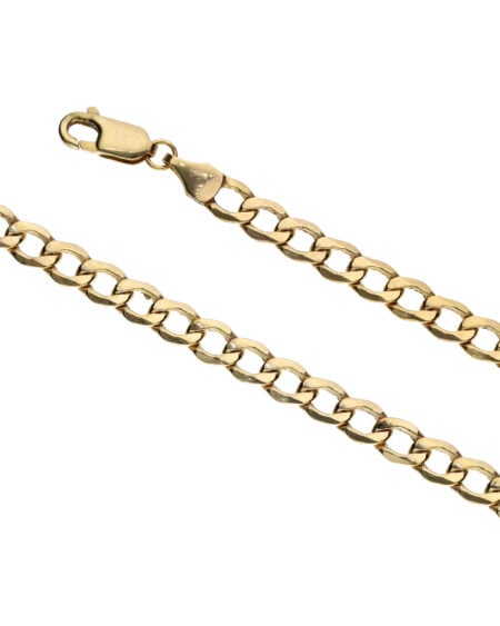 Solid Gold Curb Link Bracelet