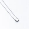Sterling Silver Moonstone Bezel Necklace