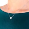 Sterling Silver Moonstone Bezel Necklaces