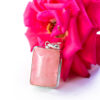 Sterling Silver Rose Quartz Bezel Pendants