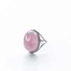 Sterling Silver Rose Quartz Statement Ring