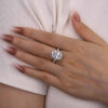 8ct Oval Moissanite Ring