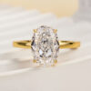 Oval Crushed Ice Moissanite Ring South Africa