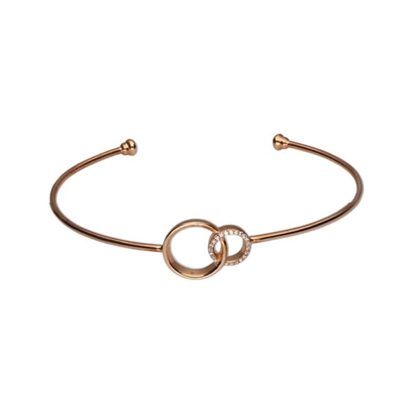 Rose Gold Bangle Diamond