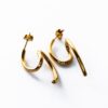 Architectural Chic Edge Drop Earrings