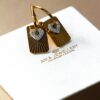 Gold Plated Heart Hoop Earrings